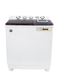 Buy Large  Semi Automatic Twin Tub Washing Machine With Turbo Wash Technology, Top Load Mechanism, 12.5 Kg Capacity With magic Filter CK614 White in UAE