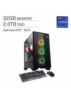 اشتري Aegis R2 Gaming Desktop Tower PC Core i9 14900F Processor/32GB RAM/2TB SSD/12GB NVIDIA GeForce RTX 4070 Graphics/Windows 11 Home Black في الامارات