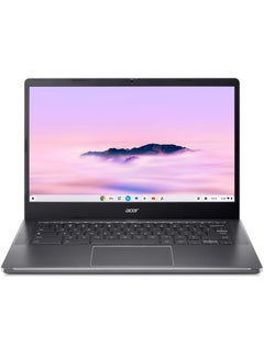 اشتري Chromebook Plus Laptop With 14-Inch Display,  Core i3-N305 Processor/8GB RAM/512GB SSD/Intel UHD 600 Graphics/Chrome OS English Grey في الامارات