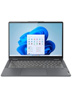 اشتري Flex 5i 2-in-1 Laptop With 14-Inch FHD Touchscreen Display, Core i3-1215U Processor/8GB RAM/256GB SSD/Intel UHD 600 Graphics/Windows 11 Home English Storm Grey في الامارات