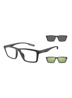 اشتري Men's Rectangular Shape  Sunglasses 4189U - Lens Size: 55 Mm - Matte Black في السعودية