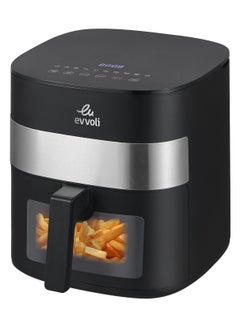 Buy 6L Air Fryer With 10 Preset Programs,1500W, Transparent Window 6 L 16000 W EVKA-AF6010T Black in UAE