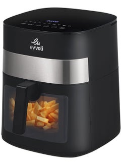 Buy 8L Air fryer With 10 Preset Programs, 1800W, Transparent Window 8 L 1700 W EVKA-AF8010T Black in UAE