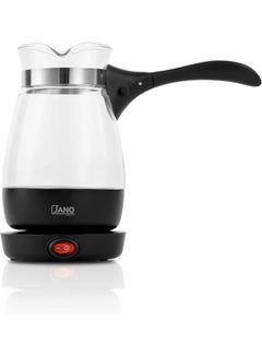 اشتري Electric Coffee Machine with a glass carafe and an easy-to-control plastic handle 400 ml 600 W JN03401 Black في السعودية