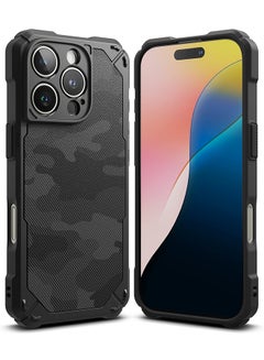 اشتري Rugged Gear For iPhone 16 Pro Max Case For MagSafe, Prevents Oily Smudges Non-Slip Enhanced Grip Protective Phone Cover - Camo Black في الامارات