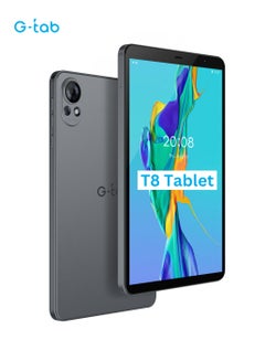 اشتري T8 Tablet/8.0 Inches/T310 2.0GHz Processor/4 GB RAM/Expandable 4GB RAM /IPS 80081280 Resolution/5000 mAH Battery/128 GB ROM/Androud 14/ Single SIM/2MP  front + 5 MP Rear Camera في الامارات