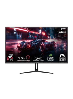 اشتري 27 inch QHD, 165Hz, 0.5ms (2560x1440) 2K Flat IPS Gaming Monitor With G-Sync & FreeSync - (HDMI 2.1 Console Compatible) GOAEP27QHD165 Black في الامارات