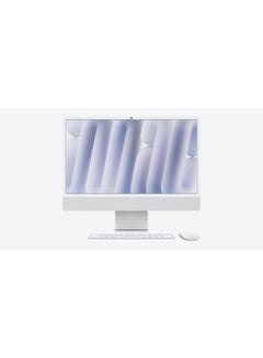 Buy 24-inch iMac with Retina 4.5K Display, M4 Chip 10-Core CPU 10-Core GPU Processor/16GB RAM/512GB SSD/macOS English/Arabic Silver in Saudi Arabia