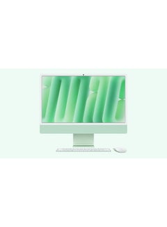 Buy 24-inch iMac with Retina 4.5K Display, M4 Chip 8-Core CPU 8-Core GPU Processor/16GB RAM/256GB SSD/macOS English/Arabic Green in Saudi Arabia