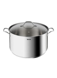 Buy TEFAL Intuition XL stockpot | 32 cm | Premium Stainless steel 18/10 | XL Size | Robust Handles | Glass Lid | Induction Pot | 2 Years Warranty | B8647404 Stainless steel 32cm in Saudi Arabia