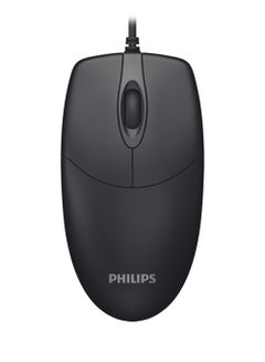 اشتري M234 wired mouse 1000 dpi with smooth coating is comfortable, adjusts to fit your palm and fits easily into your bag for pc / lap top in home and office - black M234 في مصر