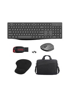 اشتري Work From Anywhere Bundle - Sandisk 128 GB Cruzer Blade USB 2.0 Flash Drive + Lenovo 15.6-Inch Laptop Casual Toploader Laptop Bag + hp Wireless Keyboard & Mouse Combo, Ergonomic Design and Silent Typing Keys + Gel Mousepad With In-Build Wrist Rest Pad 128 GB في الامارات