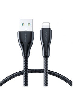 Buy S-A11 Fast Charging Data Cable USB-A To Lightning Surpass Series 3A Provides fast charging for iP Phone, iP Pad ,iP Pods, 1.2M Black in Egypt