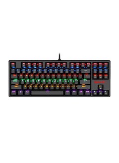 Buy Daksa K576R Mechanical Gaming Keyboard Blue Switch , multimedia keyboard built with special key tops ,87 Keys Small Compact Mechanical Gaming Keyboard in Egypt