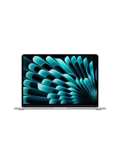 اشتري MacBook Air Laptop With 13.6-Inch Display, M3 chip 8-core CPU and 10-core GPU Processor/24GB RAM/512GB SSD/macOS English/Arabic Silver في السعودية