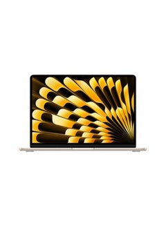 اشتري MacBook Air Laptop With 13.6-Inch Display, M3 chip 8-core CPU and 10-core GPU Processor/24GB RAM/512GB SSD/macOS English/Arabic Starlight في السعودية