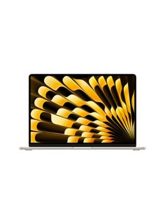 اشتري MacBook Air Laptop With 15.3-Inch Display, M3 chip 8-core CPU and 10-core GPU Processor/16GB RAM/256GB SSD/macOS English/Arabic Starlight في السعودية