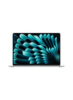 اشتري MacBook Air Laptop With 15.3-Inch Display, M3 chip 8-core CPU and 10-core GPU Processor/16GB RAM/256GB SSD/macOS English/Arabic Silver في السعودية