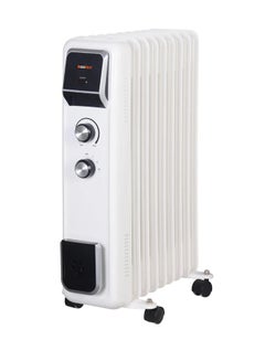 Buy Electric oil Heater - 9 Fins - 2000 Watt - White - 807102045 2000 W 807102045 white in Saudi Arabia