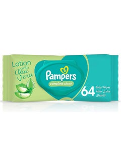 Buy Complete Clean Lotion with Aloe Vera: Gentle Care for Your Baby's Skin - 64 Wipes in UAE