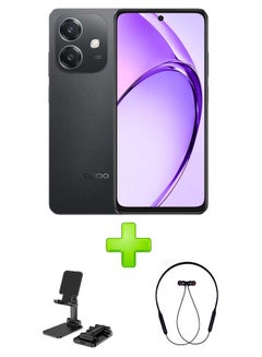 Buy OPPO A3 Dual SIM Sparkle Black 6 GB RAM 128 GB 4G GSM/LTE/UMTS Middle East Version With Adjustable Desktop Stand for Phones/Tablets Black+ Bluetooth Headset Sports Black in Egypt