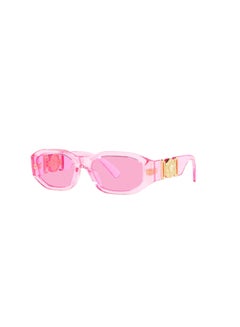 اشتري Unisex  Asymmetrical Shape Acetate Sunglasses 4429U - Lens Size: 48 Mm - Transparent Pink في السعودية