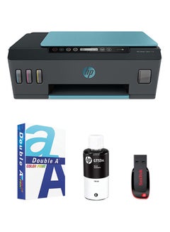 Buy Printing Pro Bundle - Cruzer Blade 64GB USB 2.0 Flash Drive + HP Smart Tank 516 Wireless All-In-One | Multi-Function WiFi Color Ink Tank Printer "Print, Copy & Scan" With ADF (Upto 18000 Black Or 8000 Colour Pages) 3YW70A + AA Printer Copy Paper, Size A4, GSM 90, 500 Sheets A4 + HP GT53XL Original Ink Bottle 64 GB in UAE