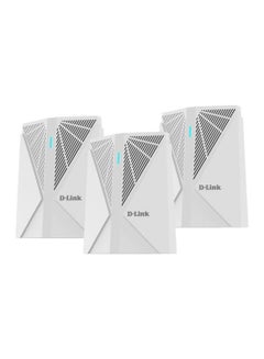 اشتري AX5400 Wireless Tri-Band Gigabit Router, 2 Gigabit Ethernet LAN Ports, Quad core 1.7GHz, Smart Roaming, Wi-Fi 6E, 2.5Gbps WAN, WPA3 Wireless Encryption, 3-Pack, DIR-XE5480 (3-PACK) White في الامارات