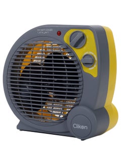 اشتري Compact Fan Heater – Instant Warmth for Home & Office 2000 W CK4240 Yellow/Grey في الامارات