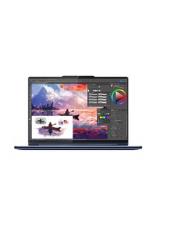 Buy Yoga 9 2-in-1 14IMH9 Laptop With 14-Inch 2.8K OLED 120Hz Touch Display, Core Ultra 7 155H Processor/16GB RAM/1TB SSD/Intel Arc Graphics/Windows 11 English Cosmic Blue in UAE