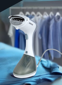 Buy Handheld Garment Steamer 1300 W| Ready to Use in 30 Seconds| Suitable for All Kinds of Fabric and Safe for Delicate Fabrics| Equipped with Stainless Steel Panel and 260 ML Capacity| 2 Years Warranty 260 ml 1300 W GGS25043-GR Grey/White in UAE