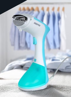 Buy Handheld Garment Steamer 1300 W|  Ready to Use in 30 Seconds | Suitable for All Kinds of Fabric and Safe for Delicate Fabrics| Equipped with Stainless Steel Panel and 260 ML Capacity| 2 Years Warranty 260 ml 1300 W GGS25043-GN Green/White in UAE