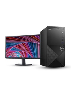 اشتري Vostro 3910 Tower PC with 24" FHD Monitor, Core i5-12400, 16GB DDR4 RAM, Storage 1TB SSD, Intel UHD Graphics, Windows 1 Pro | Black في السعودية