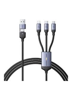 Buy Cable Speedy Usb Joyroom Sa21-2t3, 6 In 1/ 100w/Cable 1.5m (Black) Black in Egypt