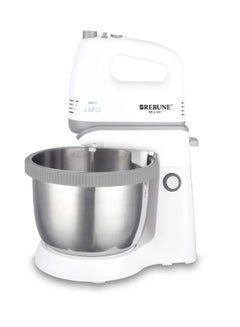 Buy Stand Mixer and Egg Beater, 5 Speeds, 3.4 L 300 W RE-2-181 White in Saudi Arabia