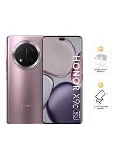 Buy X9c Dual SIM Titanium Purple 12GB RAM 256GB 5G With Free Buds - Middle East Version in UAE