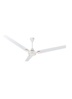 اشتري 56"Ceiling Fan | Double Ball Bearing | 3Speed | 3 Blade With Strong Air Breeze | Indoor Ceiling Fan With 300 RPM & Scratch Resistance Durable Body | Ideal For Living Room, Bed Room, And Office 80 W KNF6254 White في الامارات