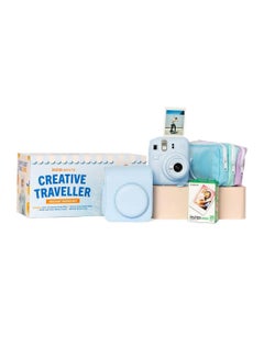 Buy Instax Mini12 Creative Traveller Instant Photo Kit (Pastel Blue) in UAE