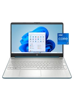 Buy 2025 Newest 15 Business Laptop With 15.6" FHD Display, Intel Core i7-1165G7 Processor/32GB DDR4 RAM/1TB NVMe SSD/Intel Iris Xe Graphics/Windows 11 English/Arabic Silver Blue in UAE