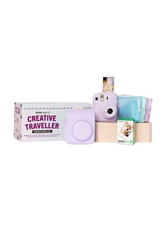 Buy Instax Mini 12 Creative Traveller Instant Photo Kit (Lilac Purple) in UAE