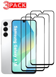 Buy (for Galaxy A16 ) 3Pack Tempered Glass Screen Protector Anti-Scratch Case Friendly HD Clear Protective Film Clear in UAE