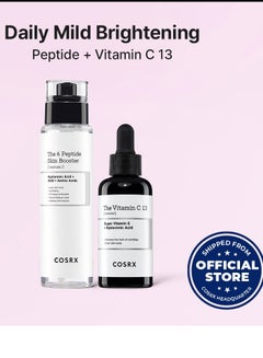 اشتري 6 Peptide Skin Booster Serum 150ml + Vitamin C 13 Serum 20ml 1x150ml +1x20mlml في مصر