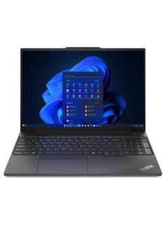 Buy ThinkPad E16 Laptop With 16 Inch WUXGA (1920x1200) Display IPS, Intel Core Ultra 7-155H Processor/16GB RAM DDR5/512GB SSD/Intel Arc Graphics/WINDOWS 11 PRO Black in Saudi Arabia