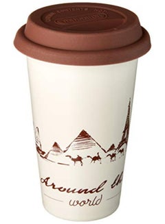 اشتري Thermal Mug 295 ml 1 W DLSC057 ‎Globetrotter Theme في الامارات