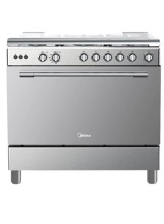 اشتري Midea Gas Oven, 60x90Cm,Cm, Steel, Face, Silver Sides, Safety - 36LMG5G022 36LMG5G022 Steel في السعودية