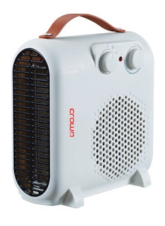 اشتري Fan Heater, 2 Heat Settings, Adjustable Thermostat, Tip-Over and Overheat Protection, Carry Handle 2000 W HT-417 White في الامارات