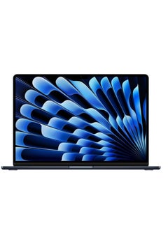 اشتري MacBook Air Laptop With 15.3-Inch Display, M3 chip 8-core CPU and 10-core GPU Processor/16GB RAM/256GB SSD/macOS English Midnight في الامارات