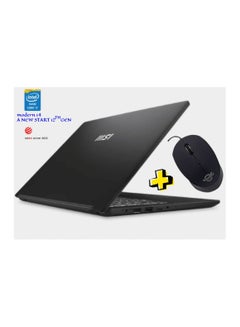 اشتري MSI Modern 14 C12MO Thin and Light Laptop | 14 Inch FHD IPS | Intel Core i7-1255U | 8GB RAM | 512GB SSD | Intel® Graphics | White Backlit Keyboard | Classic Black+Gamma GMS105 USB Mouse (Black) English/Arabic Classic Black في مصر