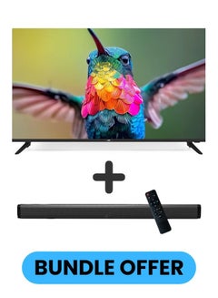 Buy 70-Inch 4K UHD LED Smart TV with HDR10, Android 13, 60Hz Refresh Rate, and 30W 2.0 Channel Soundbar with Bluetooth, HDMI ARC, USB, Optical Inputs LT-70N7105+SOUNDBAR Black in UAE