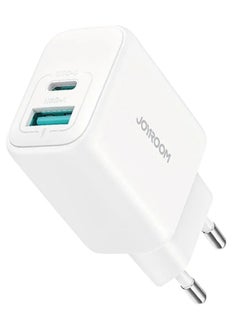 اشتري PD 20W Fast Charger Type-C + USB-A Dual Port White في مصر